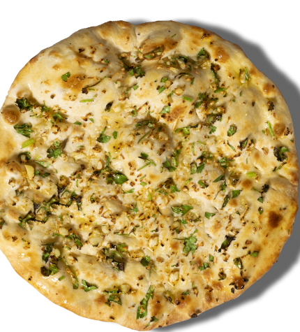 Delicious fresh Naan Pizza