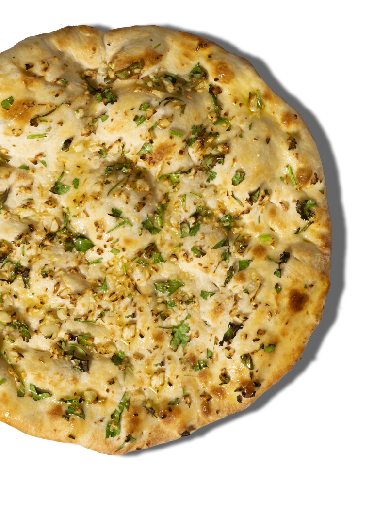 Delicious fresh Naan Pizza